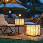Grid Post Outdoor Light — Weatherproof Matte Black LED Post Lamp