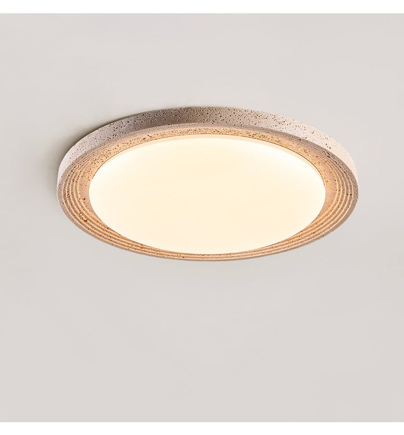 Terralux Travertine LED Flush Mount Ceiling Light for Modern Interiors