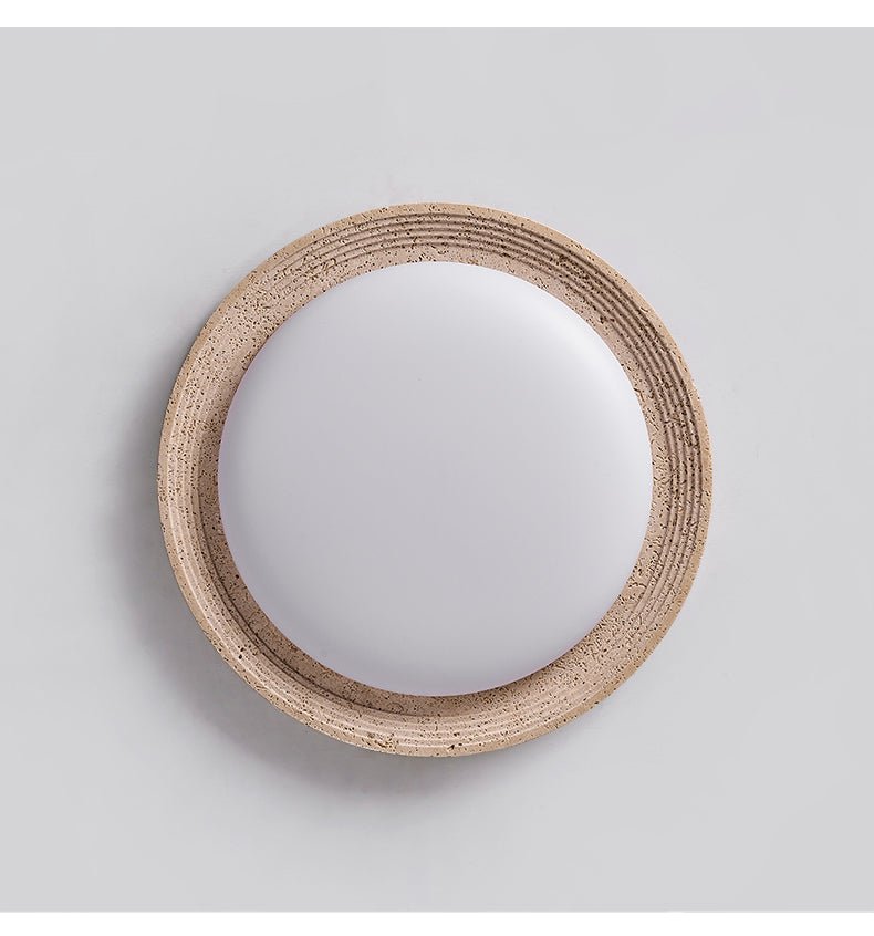Terralux Travertine LED Flush Mount Ceiling Light for Modern Interiors