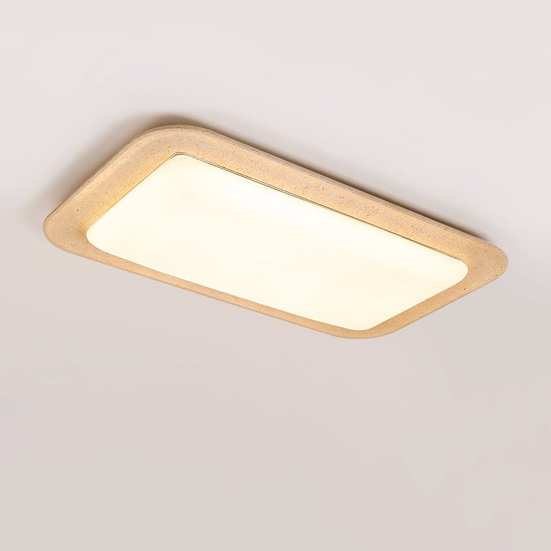 Sandveil Travertine Ceiling Light — Modern Flush Mount LED Lamp