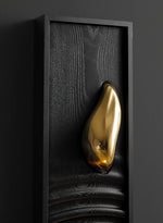 Solano Ripple Wall Sconce – Modern Wood & Brass LED Wall Light