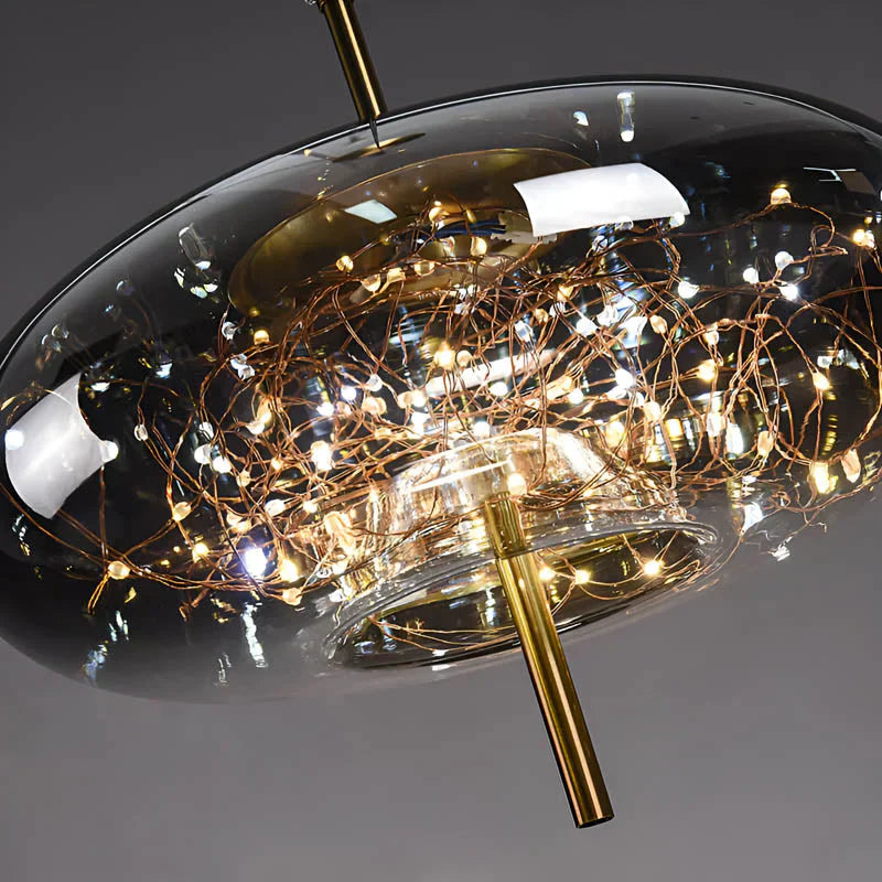 The Star Shaped Chandelier In The Nordic Restaurant