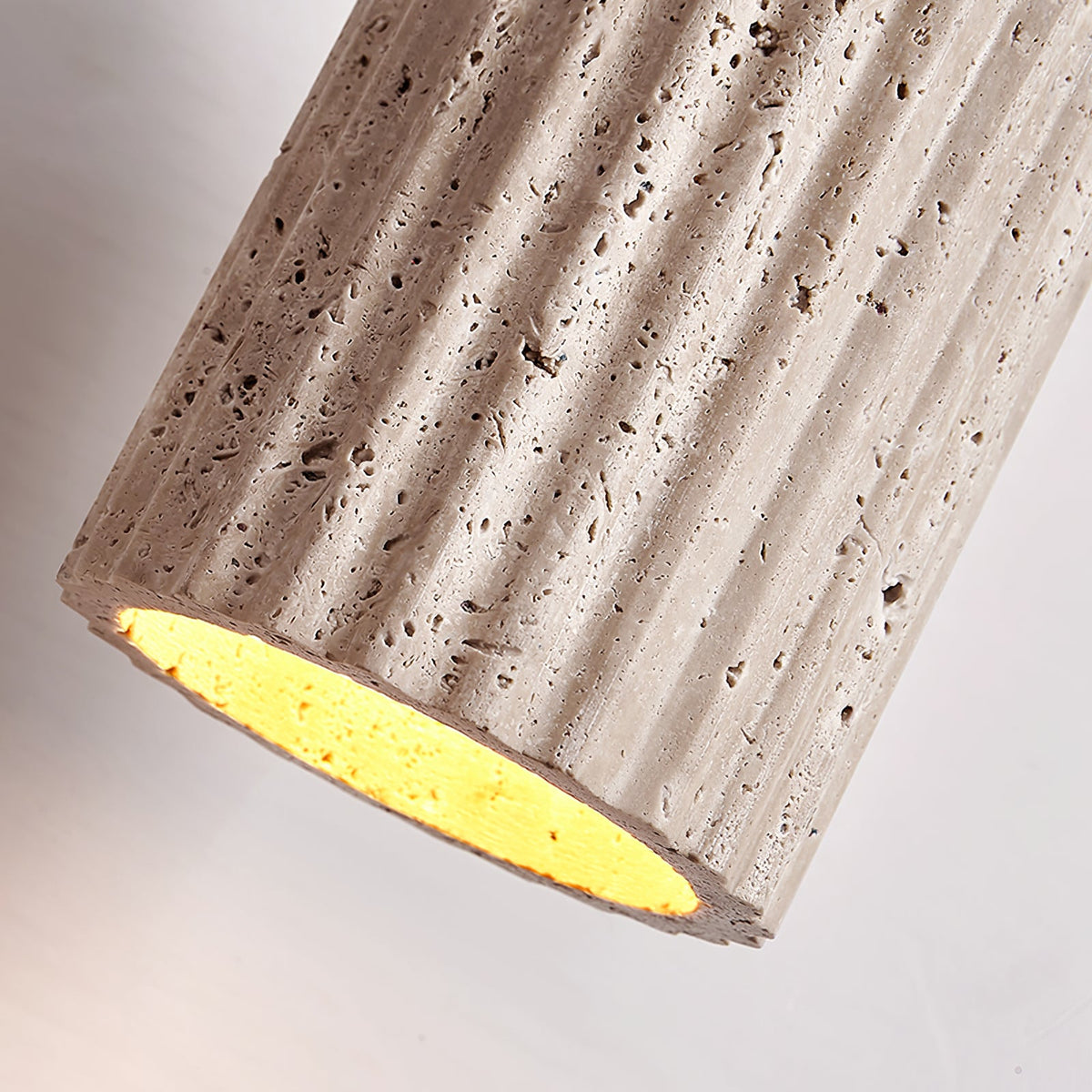 Caelia Travertine Pendant Light – Sculptural Stone Illumination