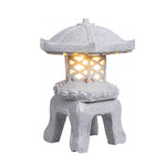 Pagoda Stone-Effect LED Landscape Light for Garden & Courtyard