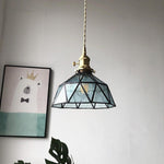 Nordic Glass Pendant Light with Industrial Metal Accent