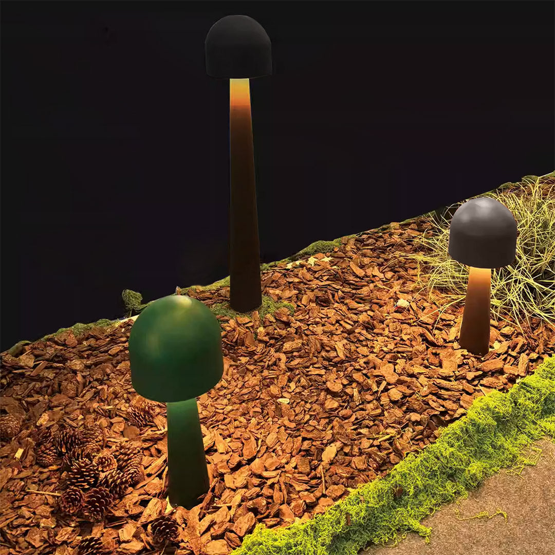 Modern Mushroom Landscape Garden Lights – Weatherproof Outdoor Bollard Lighting