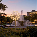 Dandelion Outdoor Landscape Light – Sculptural Stainless Steel Garden Lamp