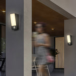 Modern Outdoor Wall Sconce with Motion Sensor, IP65 Waterproof Aluminum LED Light