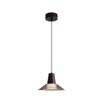 Aurora Glass Cone Pendant Light in Gold Brass, Nordic Minimalist Ceiling Lamp