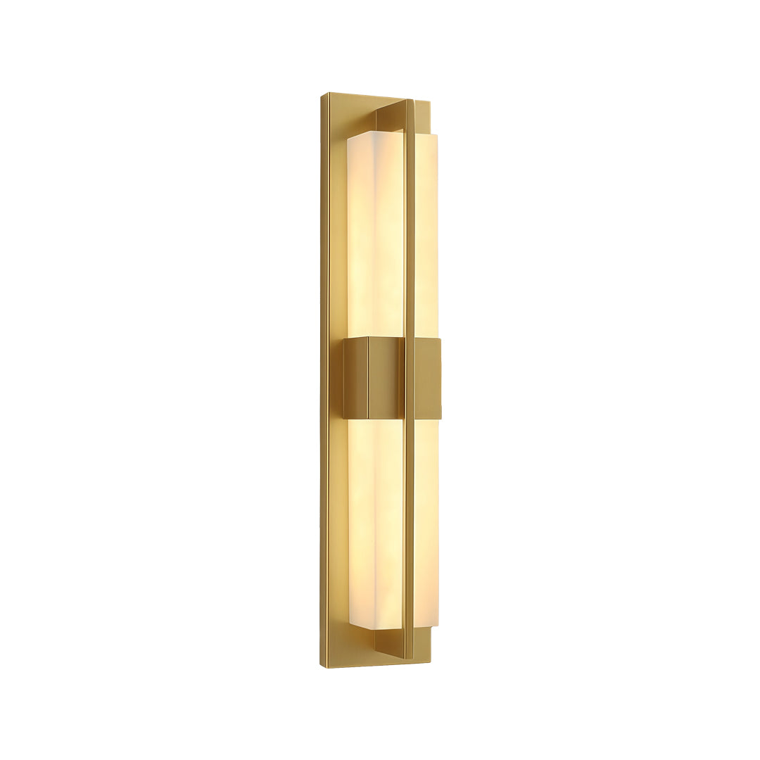 Modern Gold Outdoor Wall Light – Waterproof Linear LED Sconce
