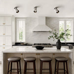 Modern White LED Spotlights, Adjustable 360° Ceiling Lights, Pair