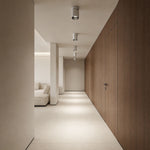 Modern White LED Spotlights, Adjustable 360° Ceiling Lights, Pair