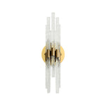 Modern Crystal Wall Sconce with Gold Hardware | 24W LED