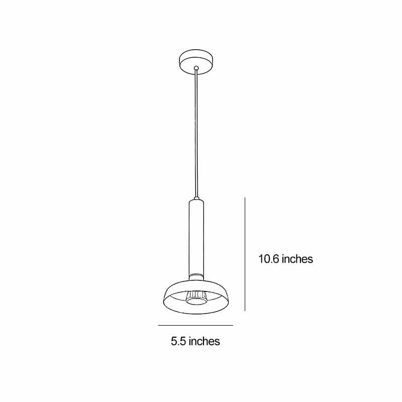 Aurelia Nordic Pendant Light – Minimalist Gold Ceiling Lamp for Modern Interiors