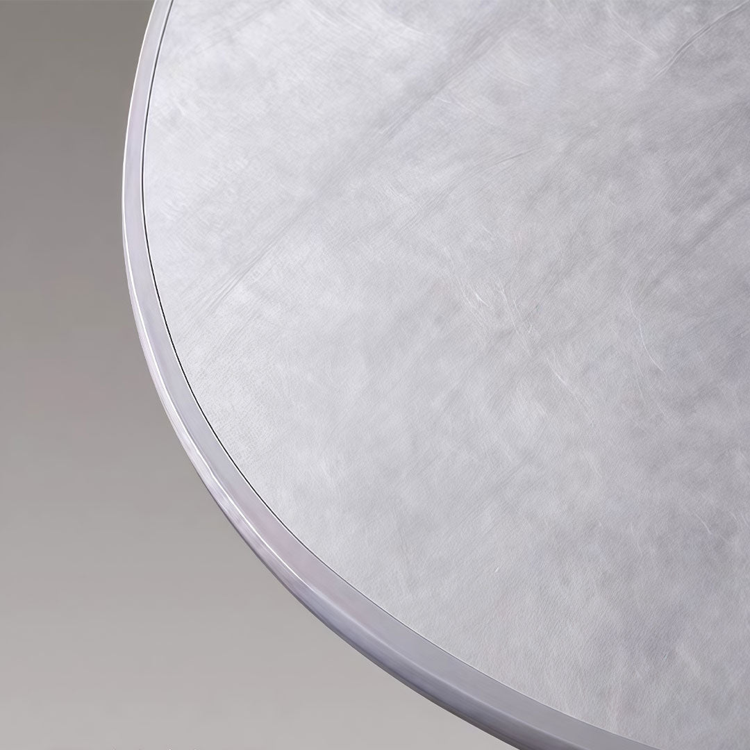 Modern Chip-Shaped LED Chandelier with Silk Shade, Oversized Ceiling Light