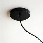 Japanese Paper Pendant Light with Adjustable Cord, Warm Ambient Ceiling Lamp