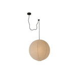 Japanese Paper Pendant Light with Adjustable Cord, Warm Ambient Ceiling Lamp
