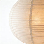 Japanese Paper Pendant Light with Adjustable Cord, Warm Ambient Ceiling Lamp