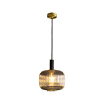 Nordic Vintage Glass Pendant Light with Adjustable Cord for Modern Interiors