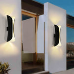 Nordic Minimalist LED Up Down Wall Sconce in Black, White, or Gold