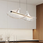 Spiral LED Pendant Light – Modern Linear Suspension for Dining & Living Spaces