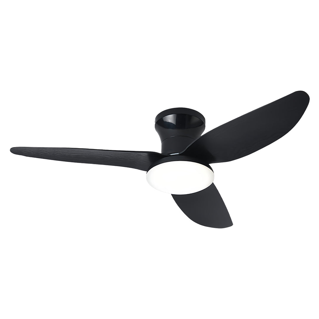 Modern 3-Blade Ceiling Fan with Dimmable LED Light and Remote