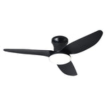 Modern 3-Blade Ceiling Fan with Dimmable LED Light and Remote