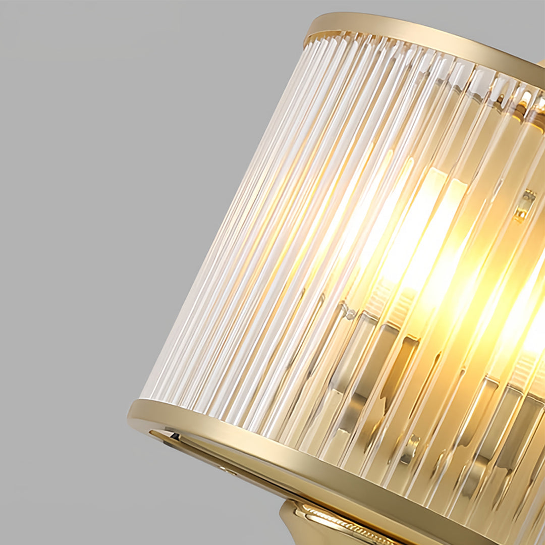 Aurelia Brass & Glass Wall Sconce – Modern Minimalist Lighting