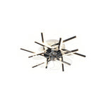 Aurelia Iron Ceiling Fan with Dimmable LED Light – Modern Flush Mount