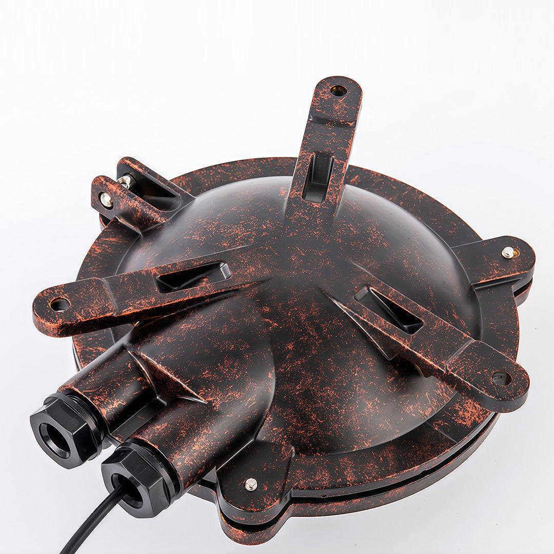 American Retro Industrial Wall Sconce with Clear Glass Shade for Indoor Spaces