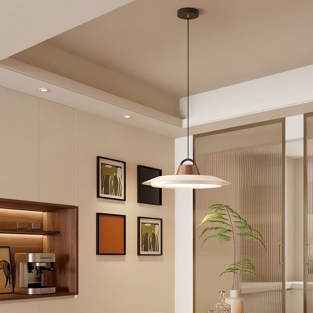 Saucer Pendant Light with Full-Spectrum LED for Kitchen and Dining
