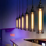 Industrial Linear LED Pendant Light in Matte Black for Modern Interiors