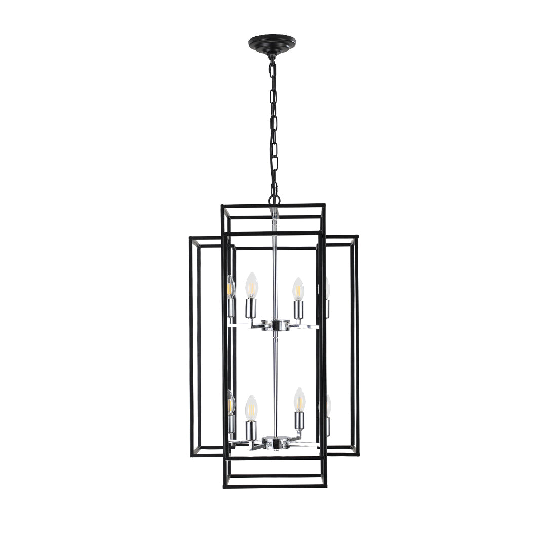 Industrial Vintage Iron Pendant Light with Adjustable Chain