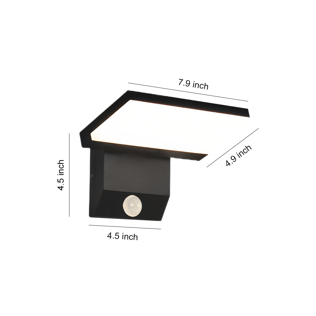 Industrial Outdoor Wall Sconce with Adjustable Head, IP65 Waterproof Aluminum LED Light