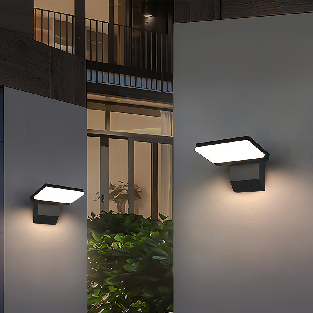Industrial Outdoor Wall Sconce with Adjustable Head, IP65 Waterproof Aluminum LED Light