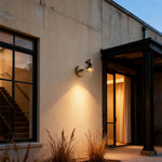 Aurelle Industrial Wall Sconce in Silver Die-Cast Aluminum