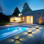 Minimalist Side-Lit Outdoor Well Lights – 3000K Warm LED In-Ground Cylinder