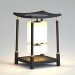 Solar LED Outdoor Lanterns with Asian-Inspired Design