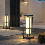 Solar LED Outdoor Lanterns with Asian-Inspired Design