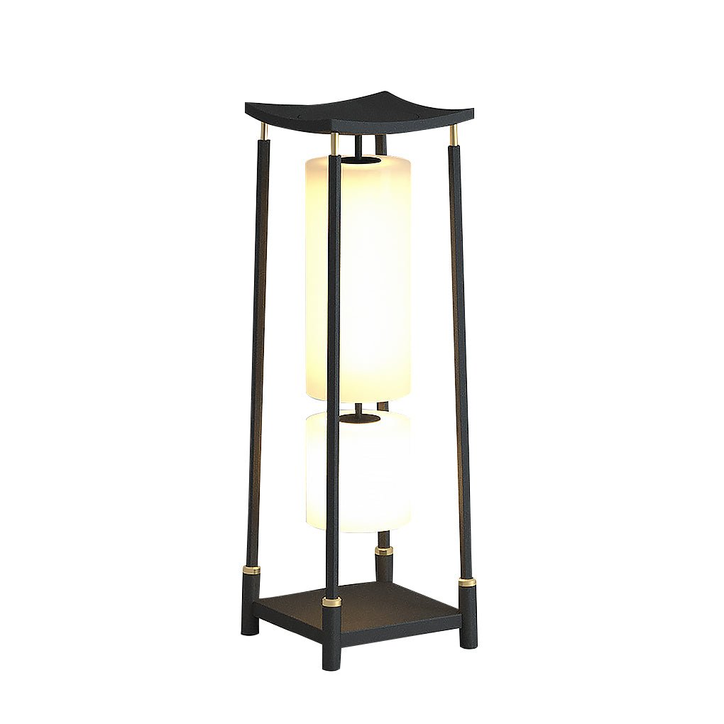 Solar LED Outdoor Lanterns with Asian-Inspired Design