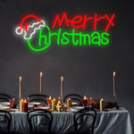 Luminous Merry Christmas LED Neon Sign – Acrylic Holiday Light Art