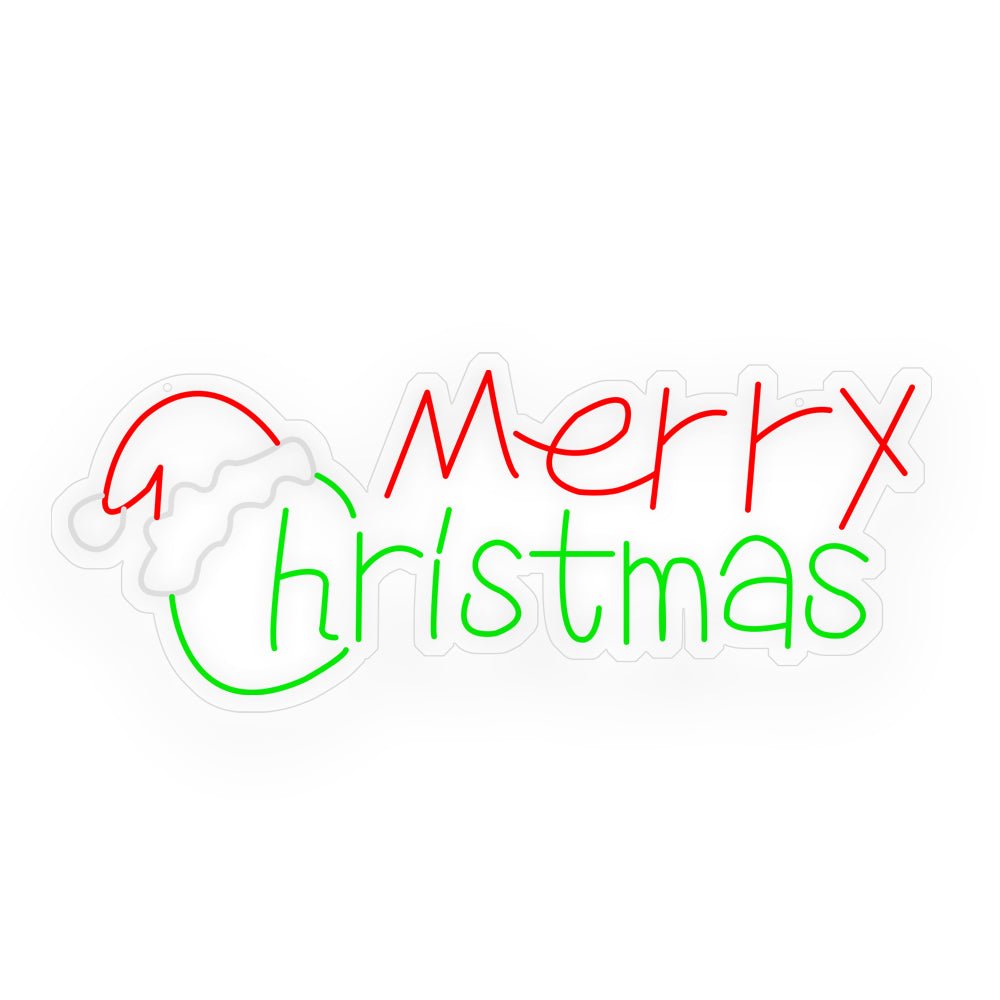 Luminous Merry Christmas LED Neon Sign – Acrylic Holiday Light Art