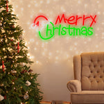 Luminous Merry Christmas LED Neon Sign – Acrylic Holiday Light Art