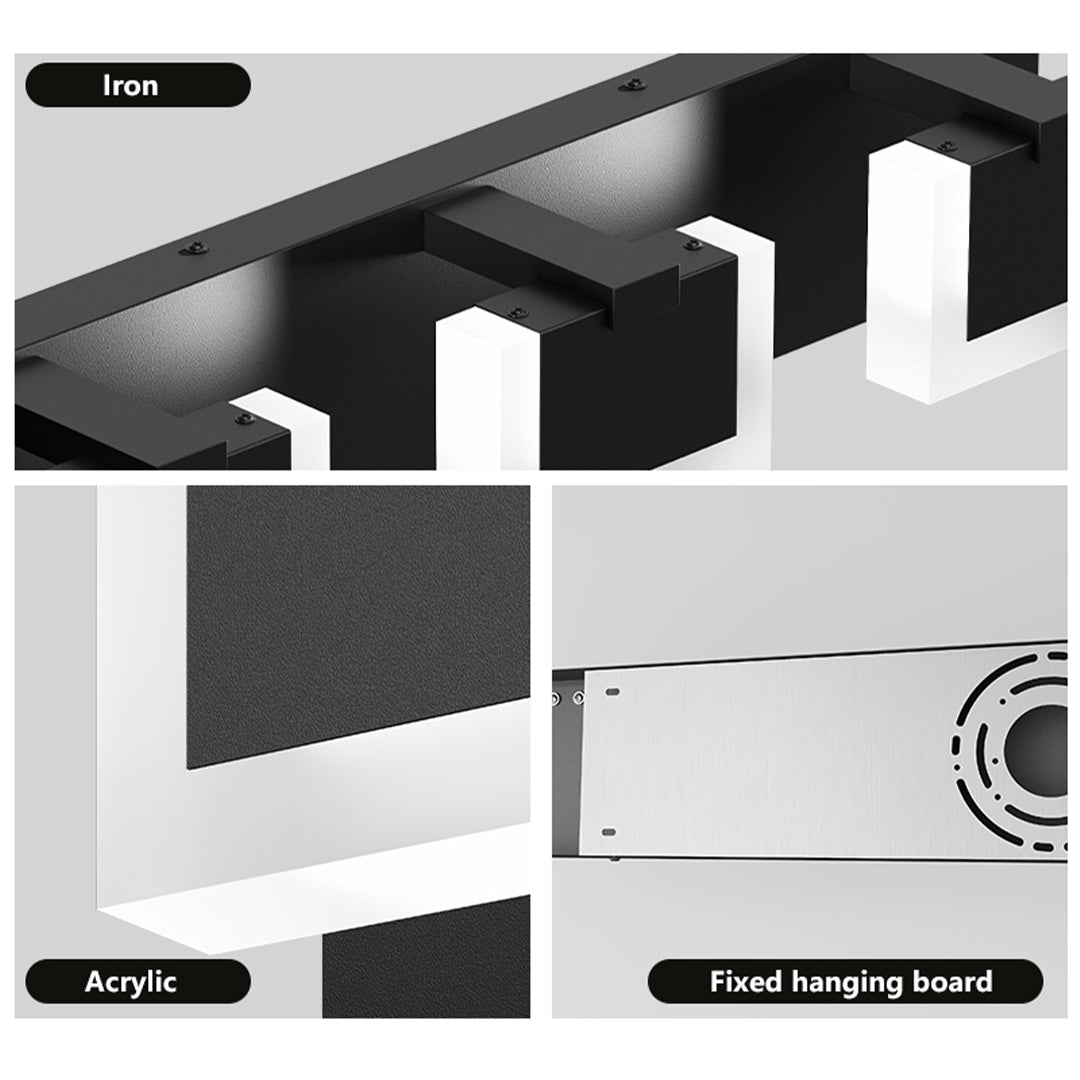 Nordic Chrome LED Vanity Light for Bathroom Mirror – Modern Wall Mount