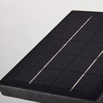 Aria Solar Wall Sconce — Modern Outdoor Lighting in Black Aluminum