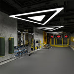 Aurelia Triangular LED Chandelier in Matte Black