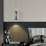 Modern Mini Pendant Light in Pearl Black with Adjustable Cord