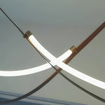 Linear LED Pendant Light – Minimalist Silicone Neon Ceiling Lamp
