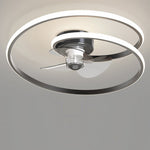 Inverter Stepless Dimming Led Ceiling Fan Light With Remote Control For Living Room Bedroom