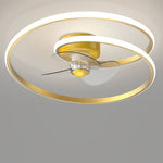Inverter Stepless Dimming Led Ceiling Fan Light With Remote Control For Living Room Bedroom
